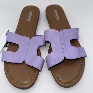 Sonoma Jeanette Sandels Lavender‎ Mules Size M